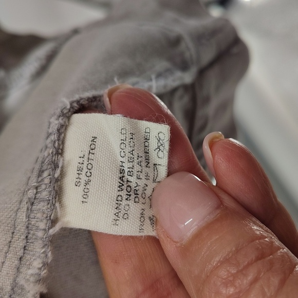 Peach Love California Jean Jackets Small Oversized Gray Star Print Distressed - Picture 3 of 4